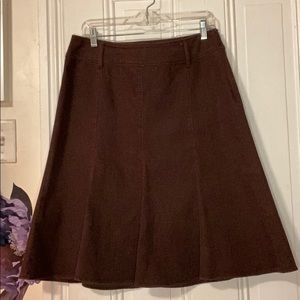 Westport Brown Denim Mid-length Skirt - Size 10